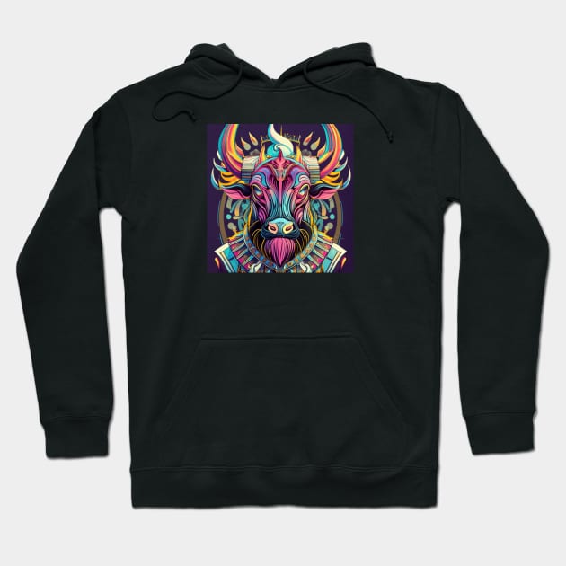 Demon Bull King Hoodie by joolsd1@gmail.com